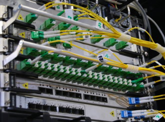 green and white electric device